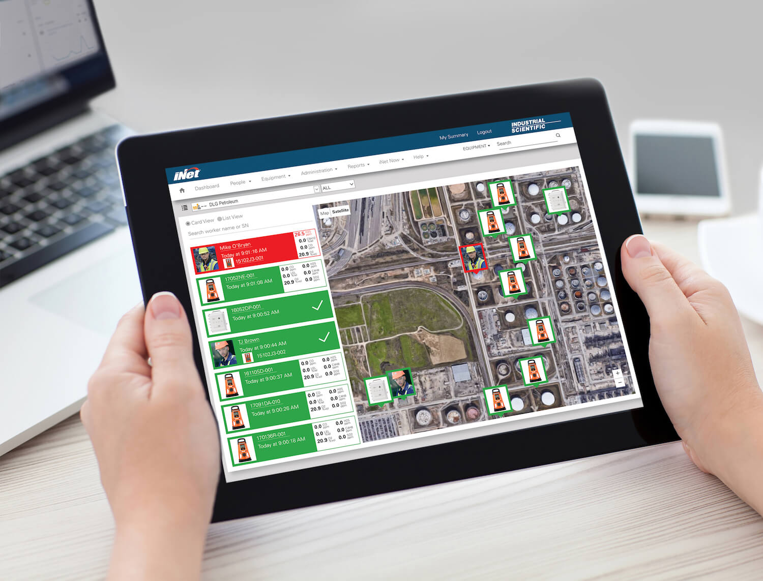 iNet® Control | Gerenciamento de detecção de gás | Industrial Scientific