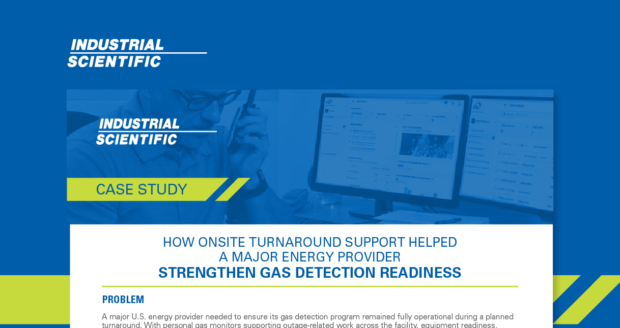 How Onsite Turnaround Support Helped a Major Energy Provider Strengthen Gas Detection Readiness
