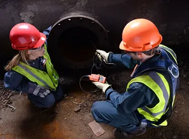 Confined spaces workers