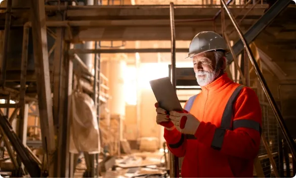 Mining workers using multi-gas monitor VentisPro5